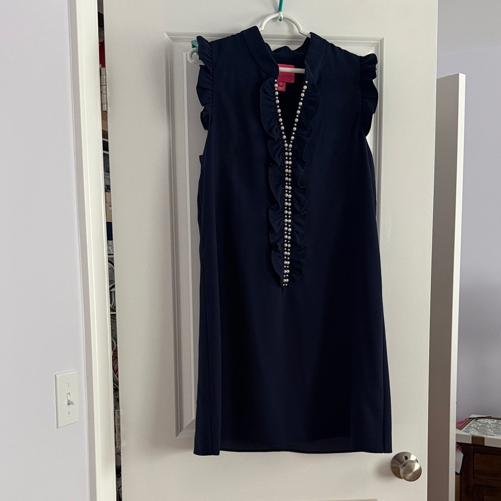 Lilly Pulitzer Dark Blue Garment with Bright Pink Label